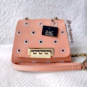 Zac Posen “Eartha” Light Pink Mini Chain Crossbody Bag